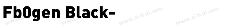 Fb0gen Black字体转换